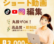 インスタ・YouTubeショート動画丸投げできます イメージ1