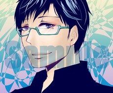 アニメ風似顔絵を描きます 即日納品可、SNSアイコンやプレゼントにどうぞ