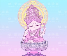 SDイラスト◆可愛い仏様・神様のイラスト描きます