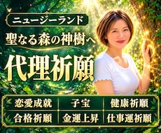 ニュージーランドの聖なる森の神樹へ代理祈願します 恋愛成就・子宝・健康祈願・合格祈願・金運上昇・仕事運祈願