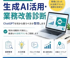 中小企業の生成AI活用・業務改善を診断します イメージ1