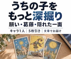 創作キャラの内面をタロットで深掘りします イメージ1