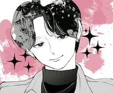 コミック×アートの洗練されたアイコンお描きします ✦差し色で印象付ける個性派仕上げ✦似顔絵/アイコンに