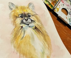 透明水彩で世界に一つだけの似顔絵を描きます イメージ1