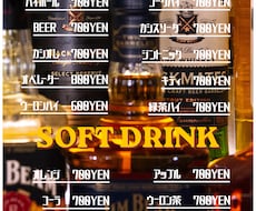 飲食店のメニュー表を作成します イメージ1