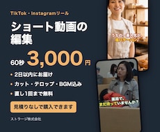 TikTok・Instagramリールを編集します イメージ1