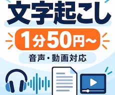 音声・動画を文字起こしします イメージ1