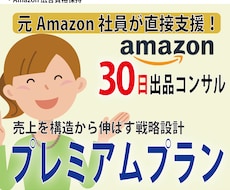 プレミアムプラン・Amazon出品コンサルします 売上を構造から伸ばす戦略設計支援