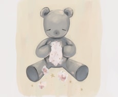 絵本のようなやさしい油絵風のイラスト制作します イメージ1