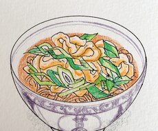品格ある食べ物のイラスト描きます イメージ1