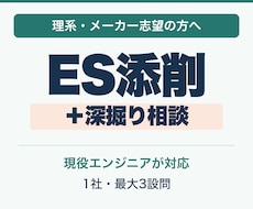 28卒｜秋冬インターンESを添削します 理系メーカー志望向け、ESから面接質問も助言
