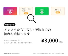 インスタ→LINE→予約の集客導線を点検します イメージ1
