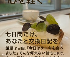 七日間の交換日記します イメージ1