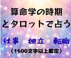 算命学✖︎タロットで24時間内に転職後の未来みます イメージ1