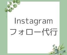 Instagramフォロー代行を1ヶ月間します 手作業/集客/アップ/フォロー/ターゲット