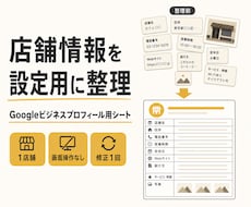 Googleビジネスプロフィール情報を整えます イメージ1