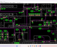 電気工事の施工図をJw_cadで作成します イメージ1