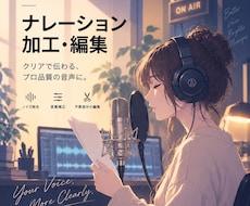 ナレーション・セリフを収録・音声加工します イメージ1