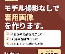 モデル撮影なしで着用画像を制作します イメージ1