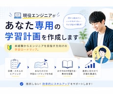 現役エンジニアがあなた専用の学習計画を作成します イメージ1