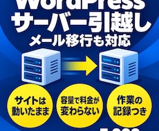 WordPressのサーバー引越しを代行します イメージ1
