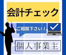 毎月の会計チェック(個人)の入力アドバイスします
