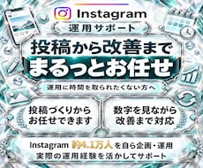 インスタ運用を1ヶ月まるっとサポートします イメージ1