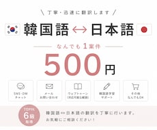 自然で正確な日韓・韓日翻訳をします イメージ1