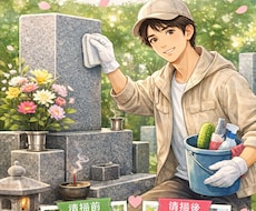 心を込めてお墓の清掃代行をします！！ます イメージ1