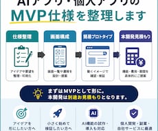 AIアプリのα版を作ります 仕様整理から試作品開発まで対応