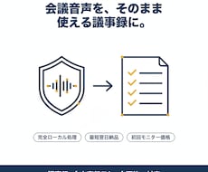 AIで会議・打合せ音声を議事録に整形します イメージ1