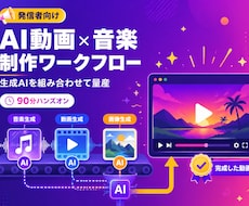 AI動画・音楽制作のワークフローを教えます イメージ1