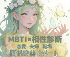 MBTIですれ違いの原因究明＆恋愛関係改善します イメージ1