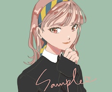 SNSアイコン☆オシャレでかわいい女の子描きます イメージ1