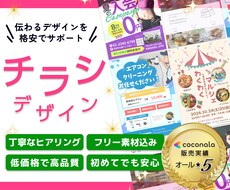 高画質で訴求力あるチラシをお作りします 分かりやすく誠実に対応！illustratorで丁寧に作成
