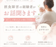 摂食障害でお悩みの方、お話✉️聞きます イメージ1