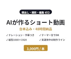 SNS動画をAIで量産する仕組みを構築します イメージ1