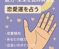 手相から恋愛の傾向・魅力・未来を読み解きます イメージ1