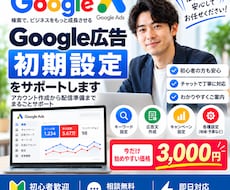 即日対応！Google広告の初期設定の支援します 低価格で丸投げOK｜Google広告の配信準備まで対応