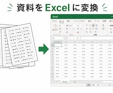 紙やPDFの資料をWordやExcel等にします イメージ1