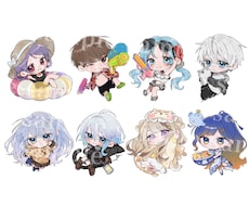 もっと選べる等身！ゆるかわミニキャラを描きます アイコンや似顔絵、グッズ制作など用途に応じて等身を選べます！