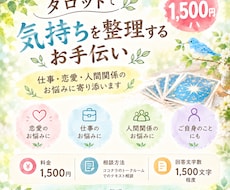 タロットで気持ちを整理するお手伝いをします イメージ1