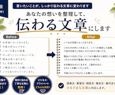 あなたの考えを伝わる文章に整理します 箇条書きや話し言葉から伝わる文章を作成します