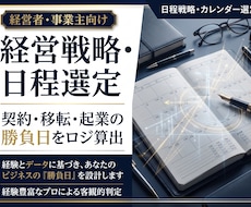 法人設立や事業スタートの「戦略的日程選定」します 最適な日取りを専門の擇日法に基づき算出します。
