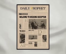 ハリーポッター新聞風のウェルカムボードを作ります 日刊預言者新聞に載りませんか？♪