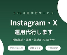 Instagram・X運用を丸ごと代行します イメージ1