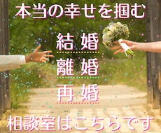 結婚・再婚について、経験からアドバイス致します 結婚・再婚を前向きに検討したい方へ