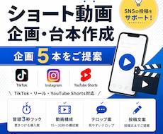 ショート動画の企画と台本を作ります イメージ1