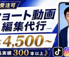 大量受注可！SNSショート動画編集します イメージ1