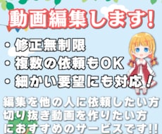 動画編集・切り抜き動画の編集をいたします 細かく丁寧！素敵な動画を投稿しましょ！